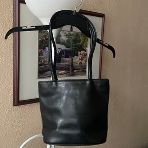 Basic Black Two strap Shoulder bag.  Bueno brand name purse.